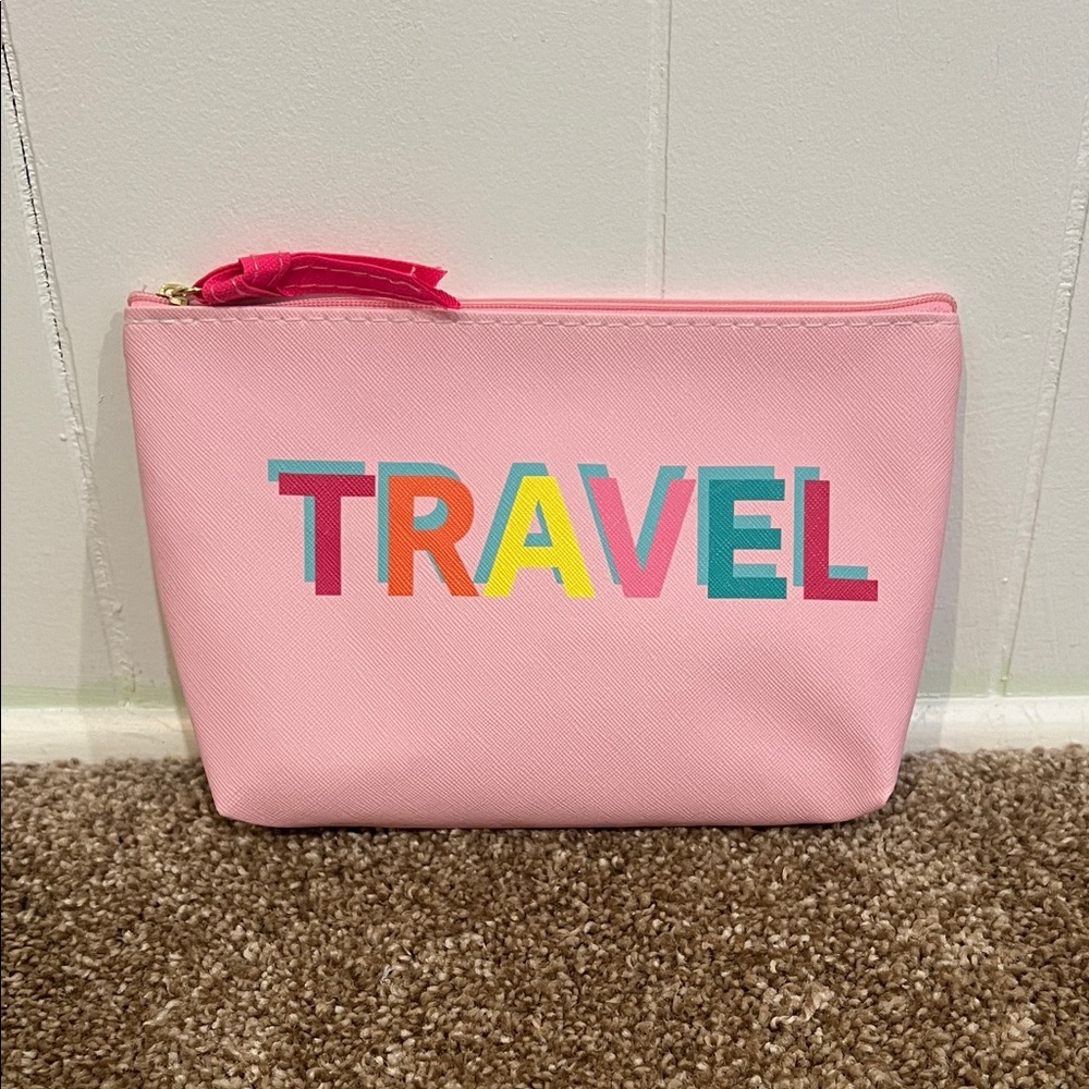 Pink Travel Cosmetic Pouch